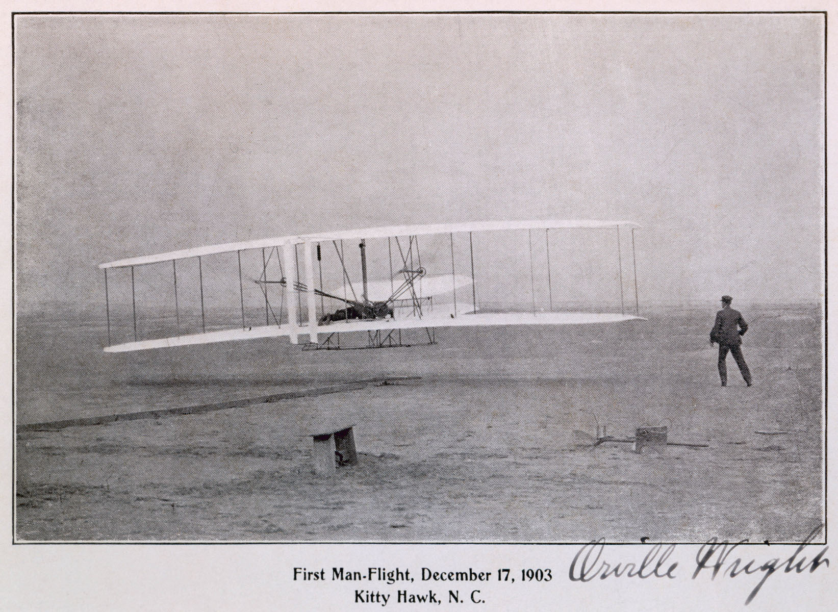Wright Brothers Flight at Kitty Hawk 0000-4367