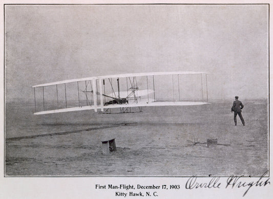 Wright Brothers Flight at Kitty Hawk 0000-4367