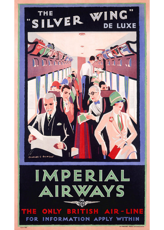 British Imperial Airways Promotional Poster 0000-4428