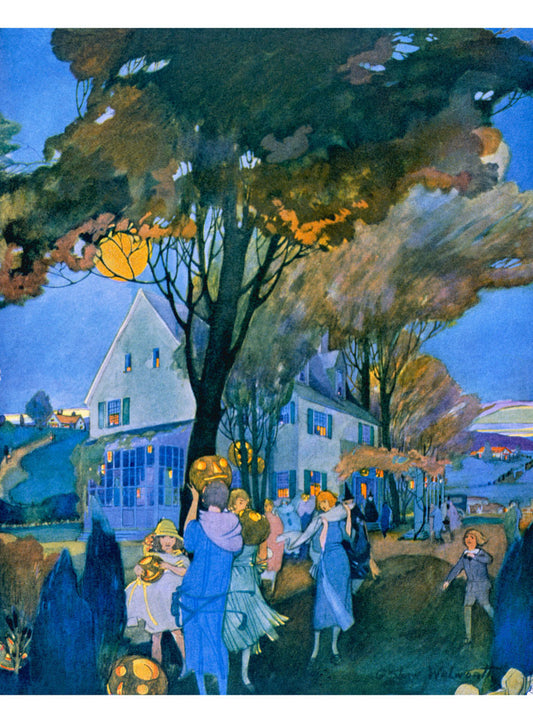 Halloween Placing of the Jack-o-lanterns Poster 0000-4524