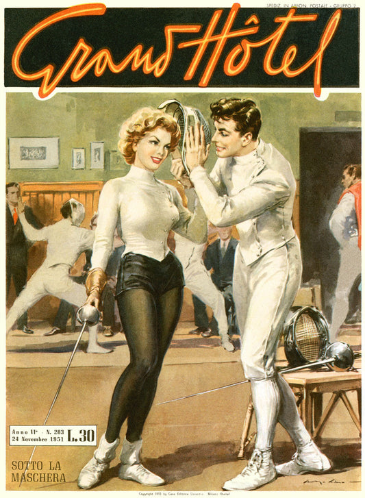 Grand Hotel Fencing Pin Up Girl Poster 0000-4880