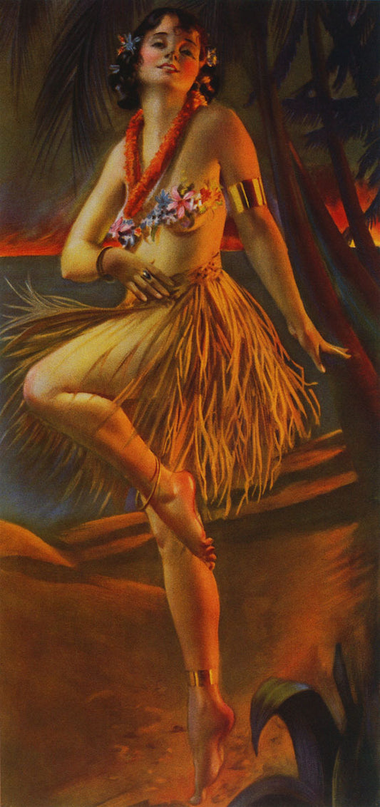 Hawaii Wahine Hula Dance Poster 0000-4894