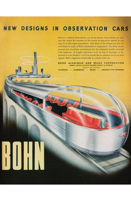 Bohn Railroad Train Observation Coach Poster 0000-4943