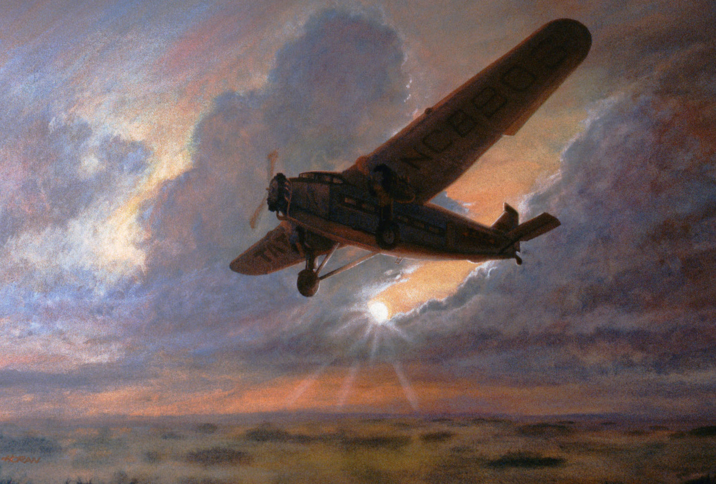Ford Trimotor Airplane Aviation print 0000-5161