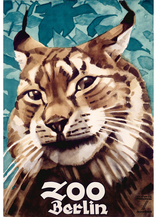 Berlin Zoo Lynx Cat Poster 0000-6040