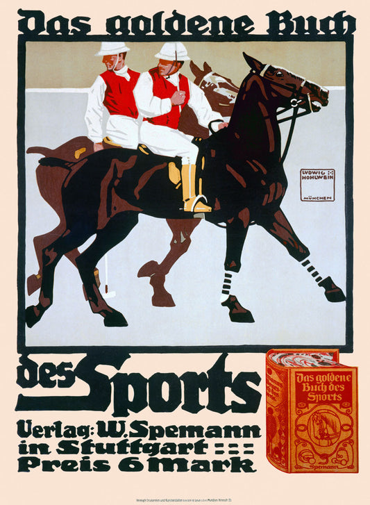 Golden Book of Sports Horse Polo Poster 0000-6064