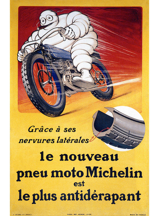 Michelin Bibendum Motorcycle Tire Poster 0000-6769