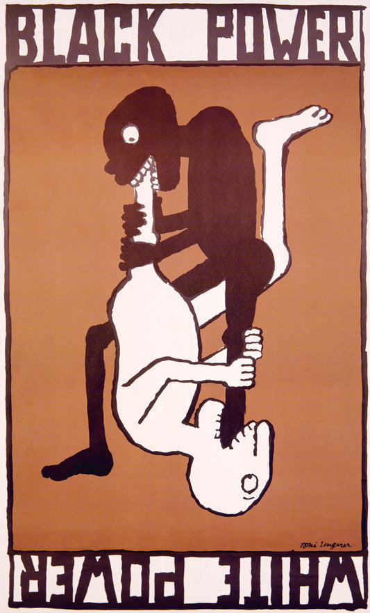 Black Power White Power Vintage Poster 0002-2668
