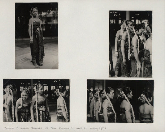 Bedoyo Ketawang dancers in full costume: candid photographs