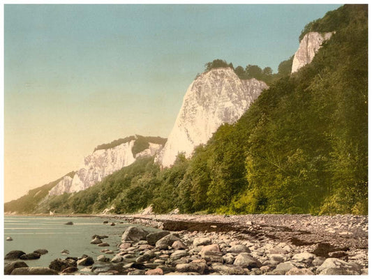 The Konigsstuhl, seen from strand, Stubbenkammer, Isle of Rugen, Germany 0400-3527