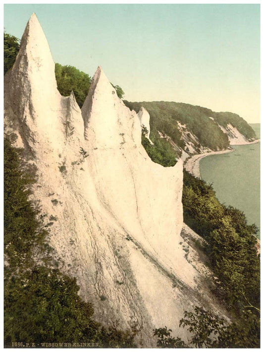 The Wissower Klinken, seen from the west, Isle of Rugen, Germany 0400-3532