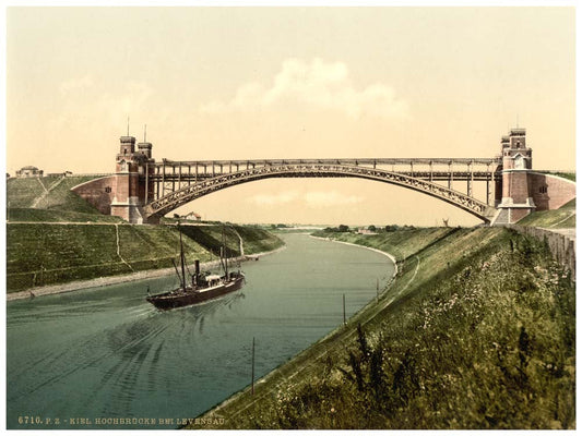 High bridge at Holtenau, Kiel, Schleswig-Holstein, Germany 0400-3625