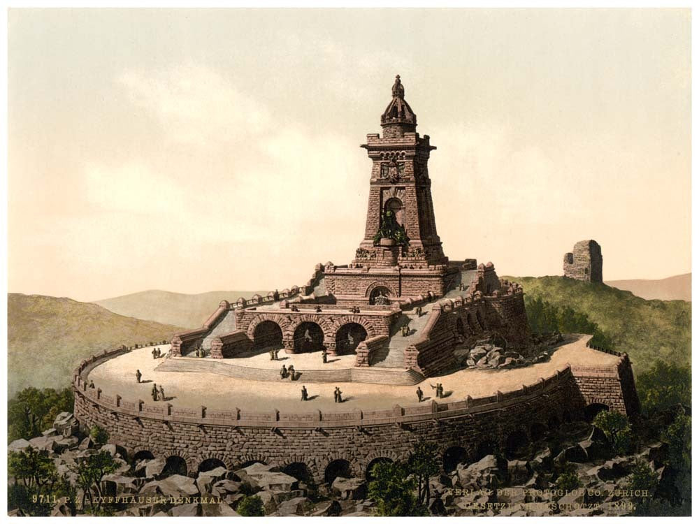 Kyffhauser and monument, Thuringia, Germany 0400-3703