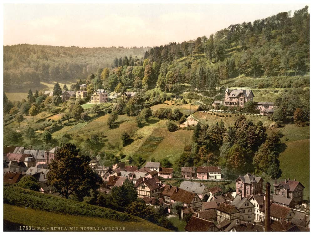 Ruhla and Hotel Landgraf, Thuringia, Germany 0400-3722