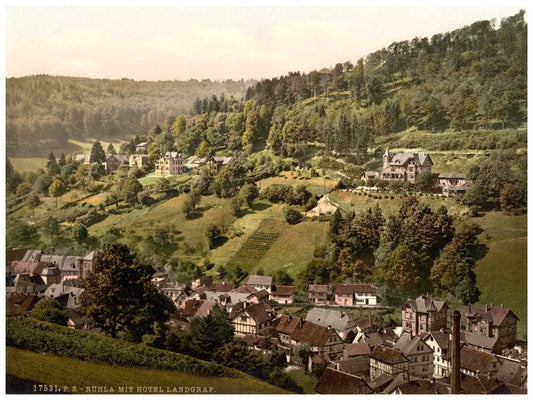 Ruhla and Hotel Landgraf, Thuringia, Germany 0400-3722