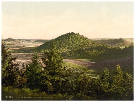 The Three Gleichen, Thuringia, Germany 0400-3732