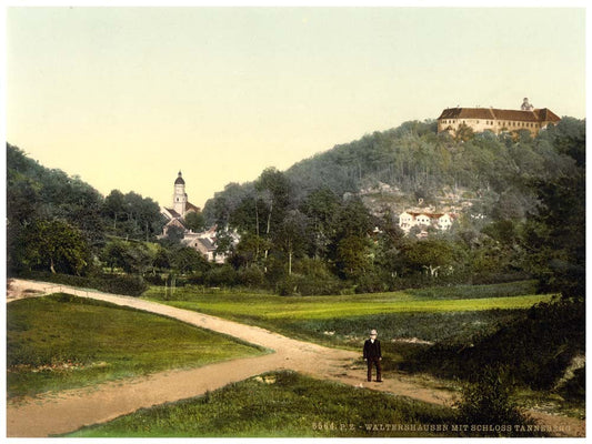 Walterhausen and Tenneberg Castle, Thuringia, Germany 0400-3735