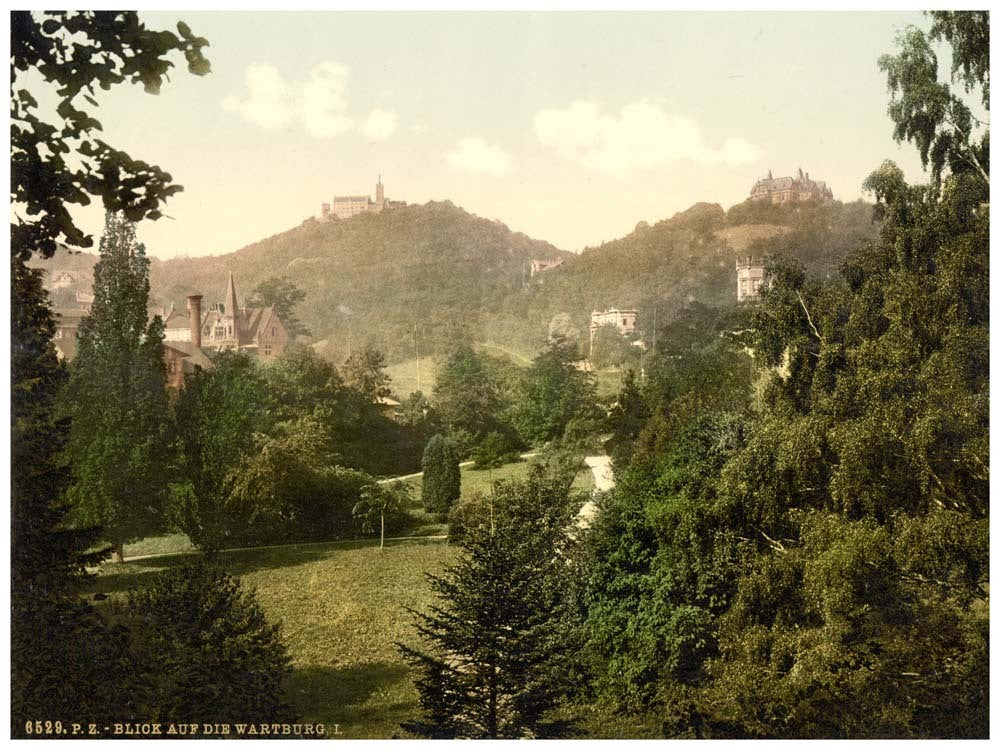 View on the Wartburg, I., Wartburg, Thuringia, Germany 0400-3741