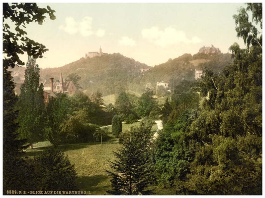 View on the Wartburg, I., Wartburg, Thuringia, Germany 0400-3741