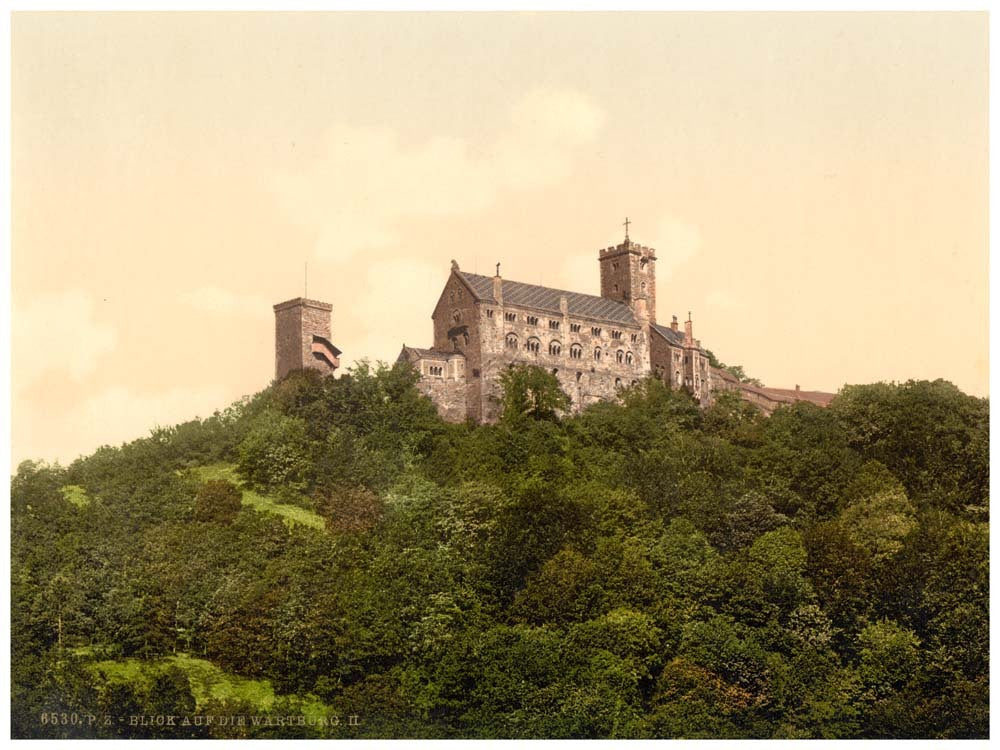View on the Wartburg, II., Wartburg, Thuringia, Germany 0400-3742