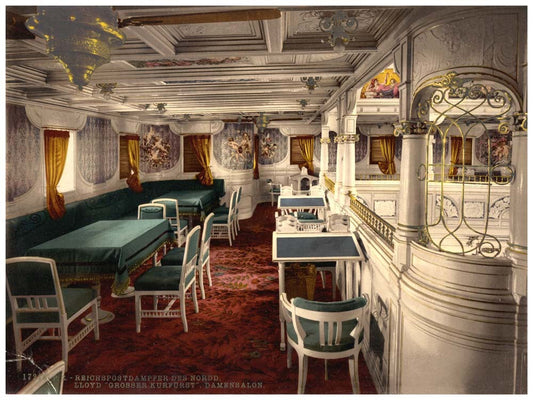 "Grosser Kurfurst," Ladies' cabin, North German Lloyd, Royal Mail Steamers 0400-3784