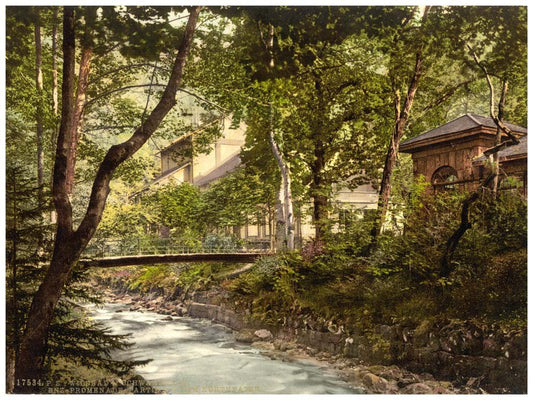 Promenade, Wildbad, Black Forest, Baden, Germany 0400-3892