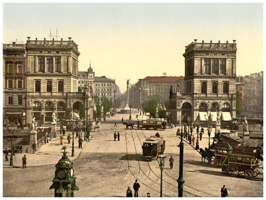 The Halle Gate and Belle Alliance Square, Berlin, Germany 0400-3943