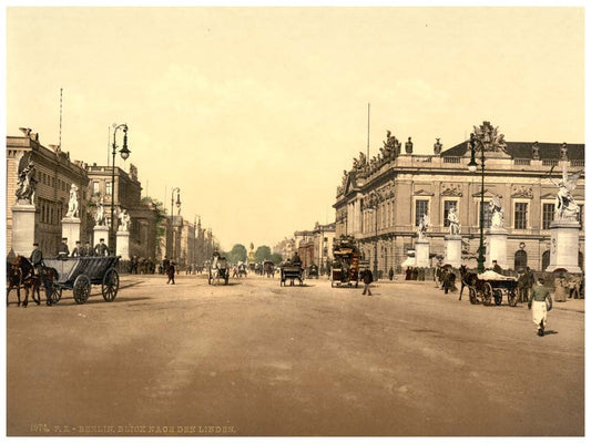 Unter den Linden from the Castle Bridge, Berlin, Germany 0400-3945