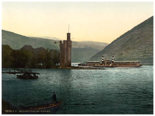 The Mouse Tower, Bingen, the Rhine, Germany 0400-3983