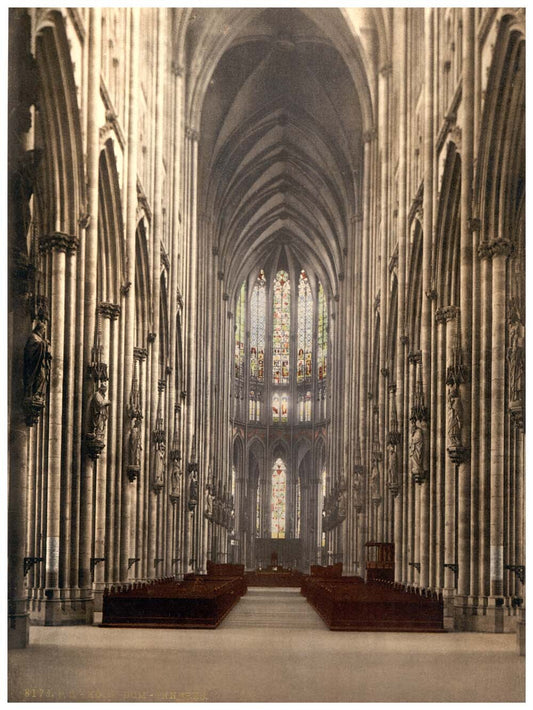 The cathedral interior, Cologne, the Rhine, Germany 0400-4008