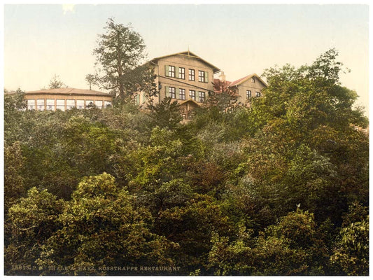 Rosstrappe Restaurant, Thale, Bodethal, Hartz, Germany 0400-4257