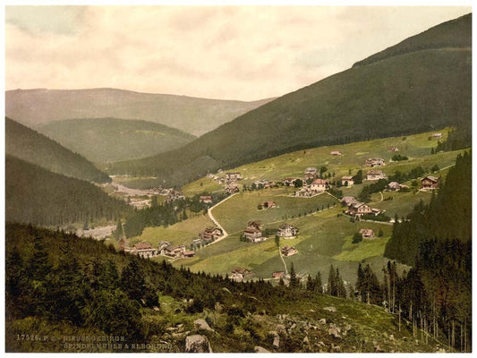 Erdmannsdorf and Elbgrund, Reisengebirge, Germany 0400-4487