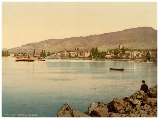 Vevey, the quay, Geneva Lake, Switzerland 0400-4699