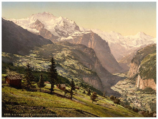 Lauterbrunnen Valley and Wengen, Bernese Oberland, Switzerland 0400-4883