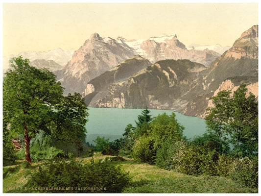 Axenstein, Park and Urirotstock, Lake Lucerne, Switzerland 0400-5000