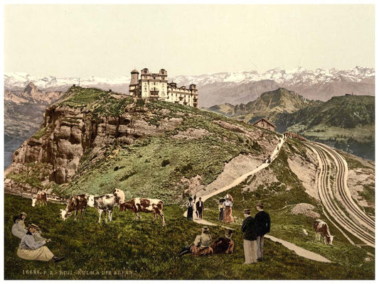 Kulm, view of the Alps, Rigi, Switzerland 0400-5061
