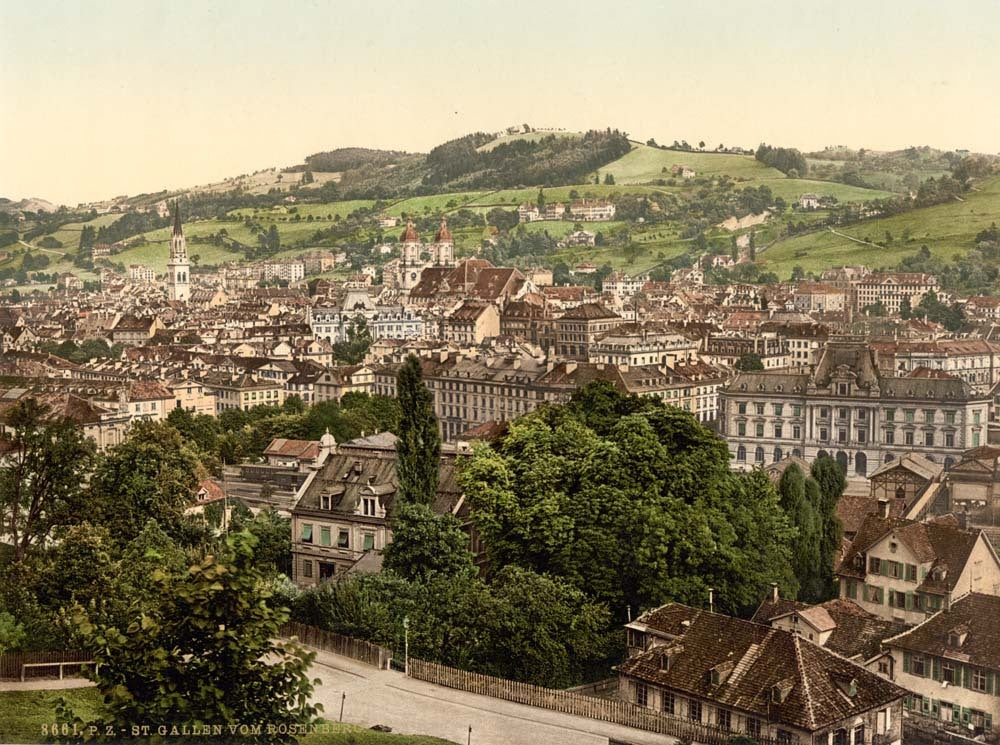 St. Gall, from Rosenberg, Switzerland 0400-5075