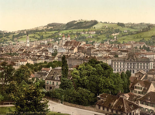 St. Gall, from Rosenberg, Switzerland 0400-5075
