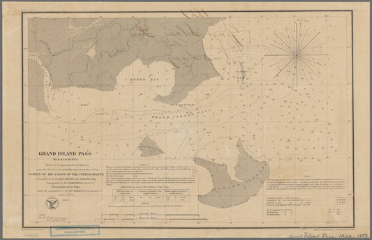 Grand Island Pass, Mississippi : from a trigonometrical survey under the direction of A.D. Bache, Superintendent of the Survey of the Coast of the United States