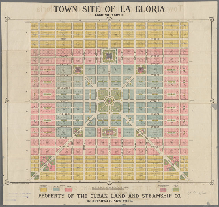 Town site of La Gloria: looking north