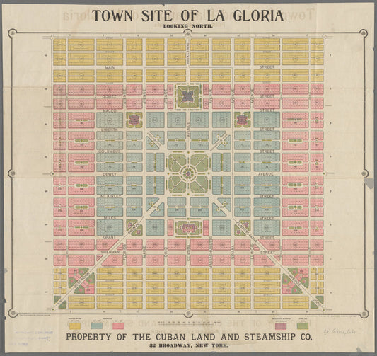 Town site of La Gloria: looking north