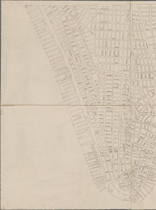 Borough of Manhattan, 300 foot scale map