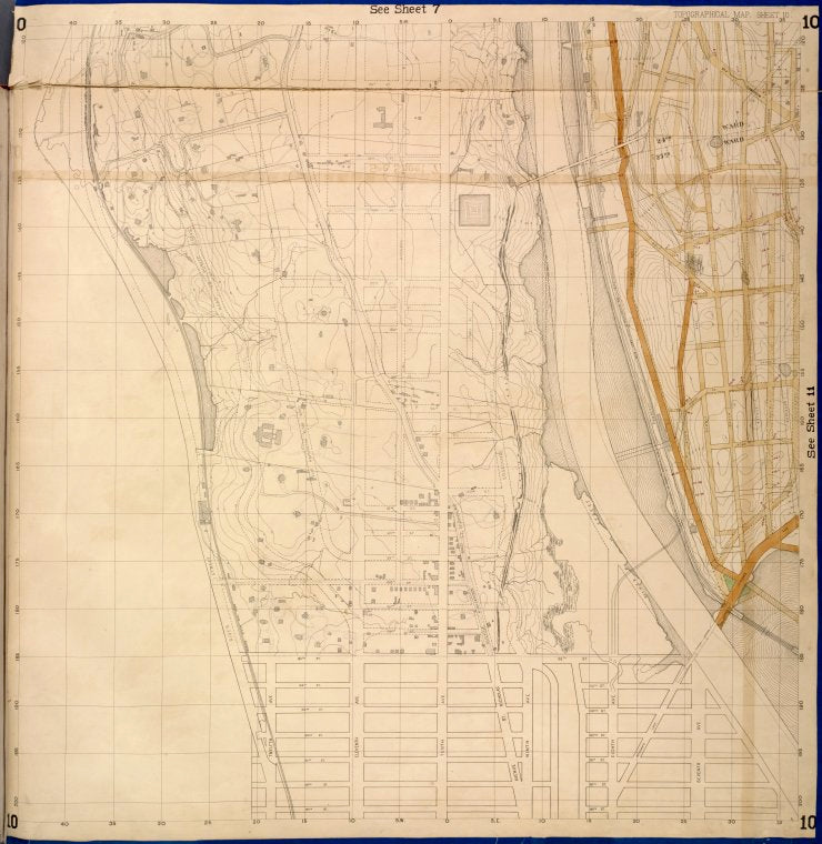 Bronx, Topographical Map Sheet 10; [Map bounded by Anderson Ave., Jerome Ave.; Including 7th Ave., 149th St., River St.]