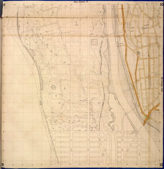 Bronx, Topographical Map Sheet 10; [Map bounded by Anderson Ave., Jerome Ave.; Including 7th Ave., 149th St., River St.]