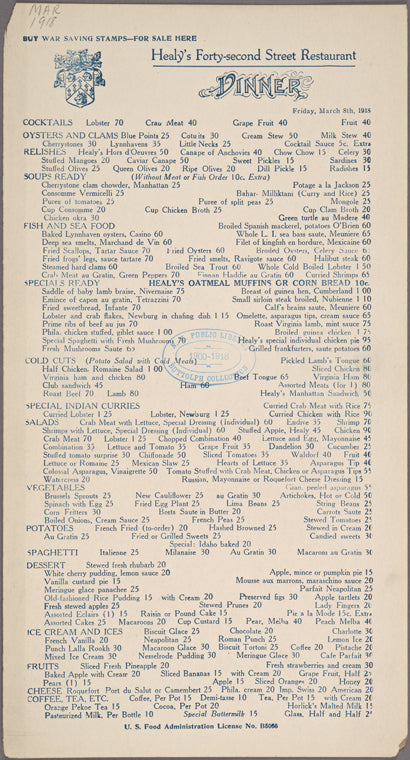 Healy's Forty-second Street restaurant