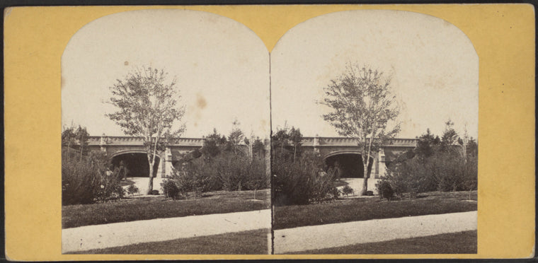 Central Park, arch way over footpath.