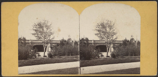 Central Park, arch way over footpath.