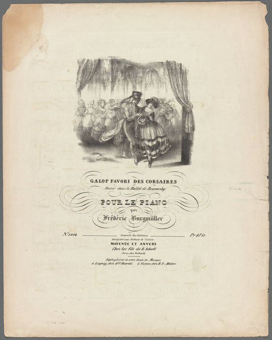 Galop favori des corsaires: dansé dans le ballet de Benowsky