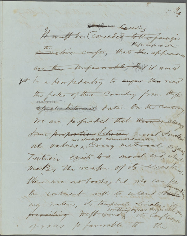 "To The Public." Holograph MS, unsigned, undated