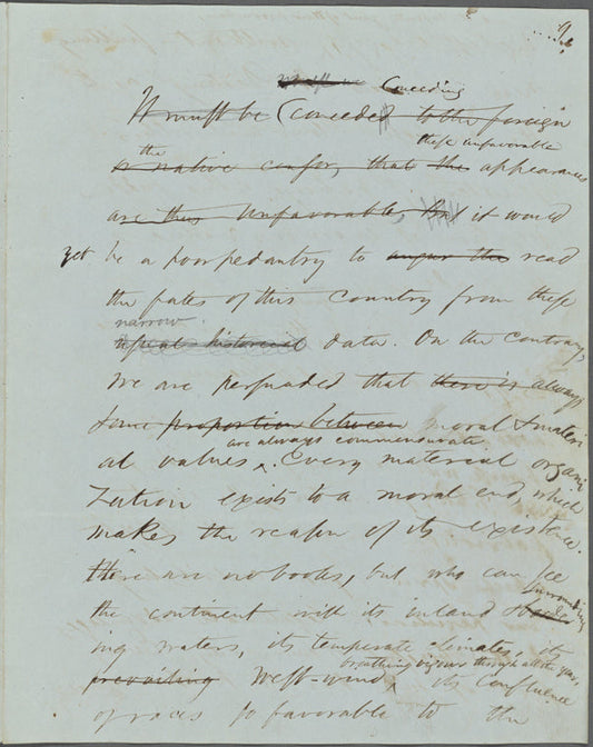 "To The Public." Holograph MS, unsigned, undated
